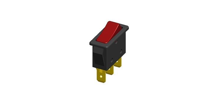 Button Switch Single Switch 3D Print Model 3D print model