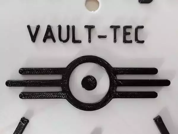 Fallout Vault Tec Clock face 3D print model