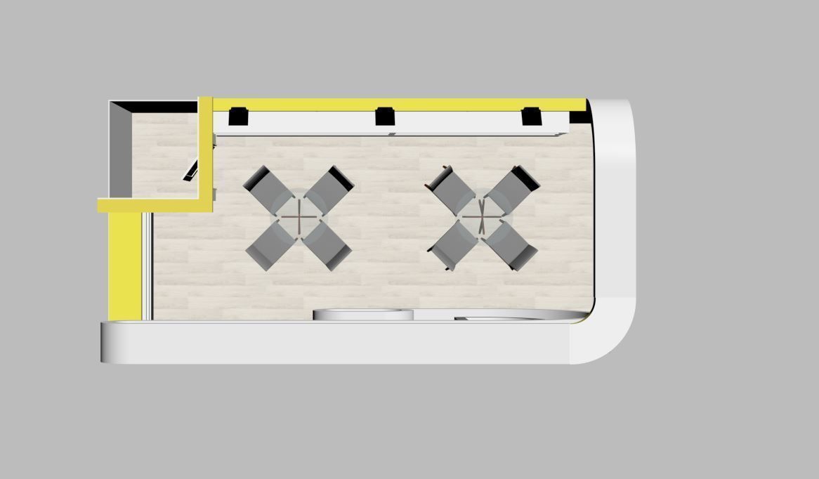 Exhibition Stall Size 8 m x 4 m  Height 366 cm 3D model_4