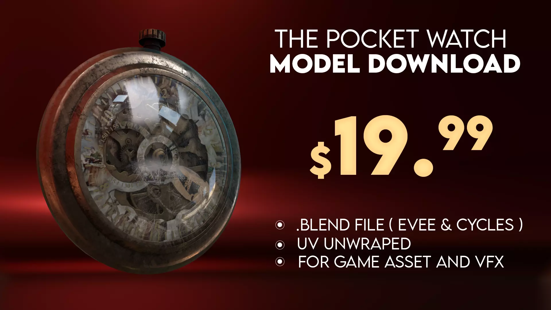 The Old Pocket Watch 3D model