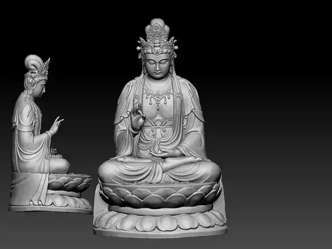 Buddha two statues