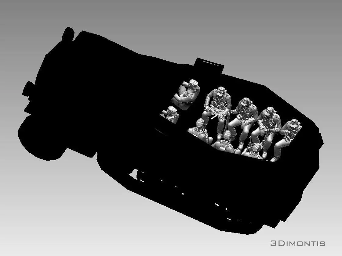 soldiers Afrika Korps 3D print model_0