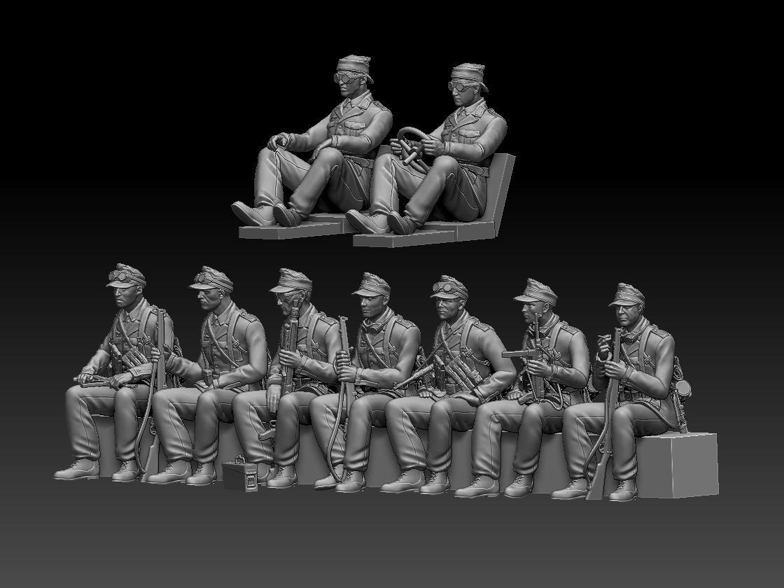 soldiers Afrika Korps 3D print model_79