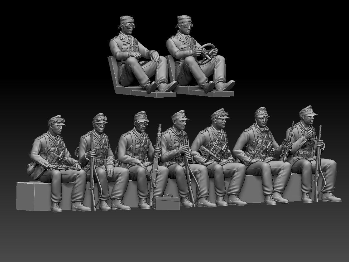 soldiers Afrika Korps 3D print model_83
