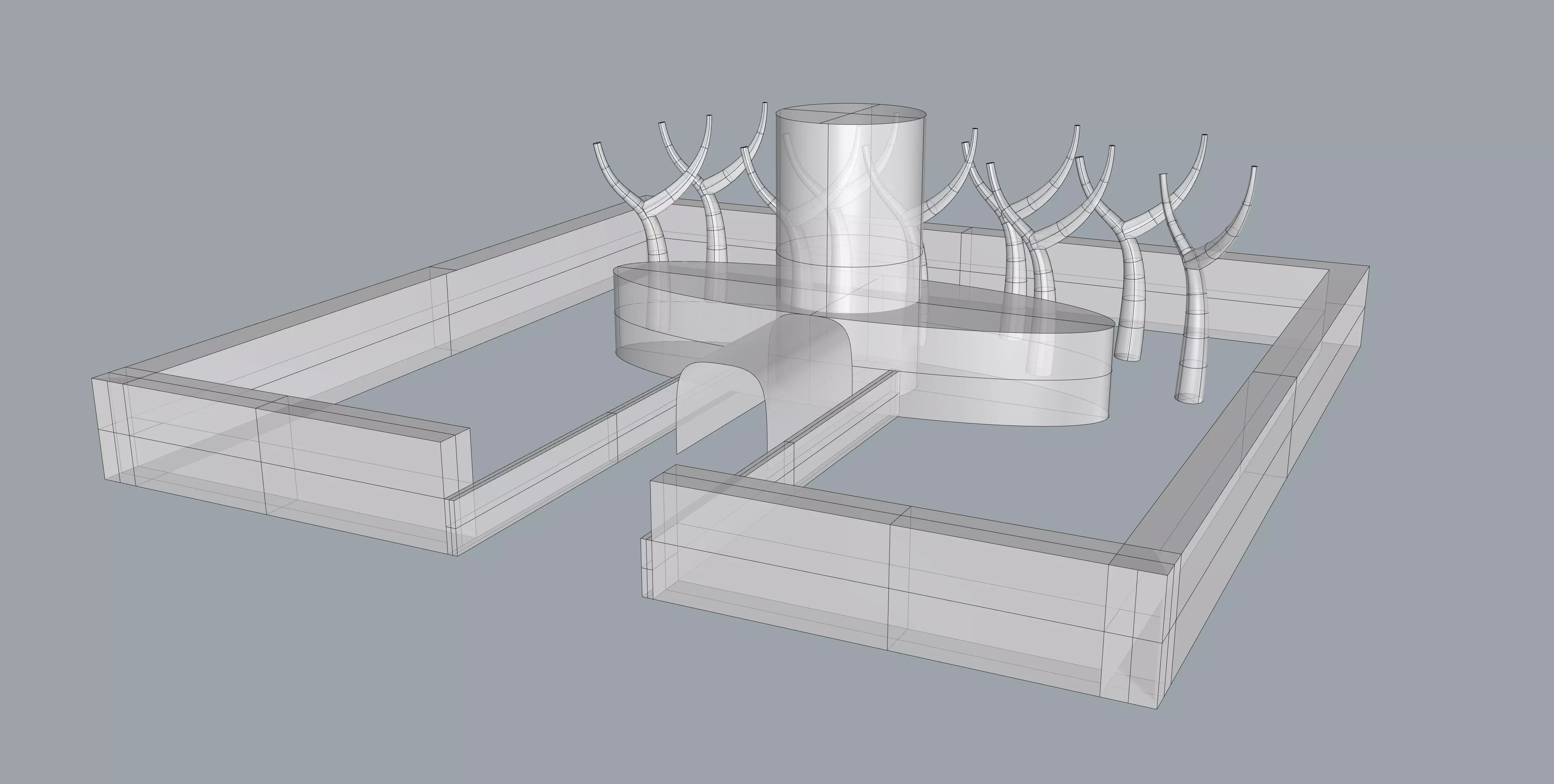 Geometric House Free 3D model
