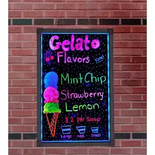 LED Illuminated Wall Mounted Board 3D model