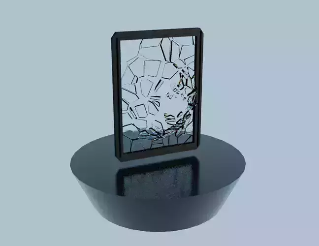 Broken Glass Low-poly 3D model
