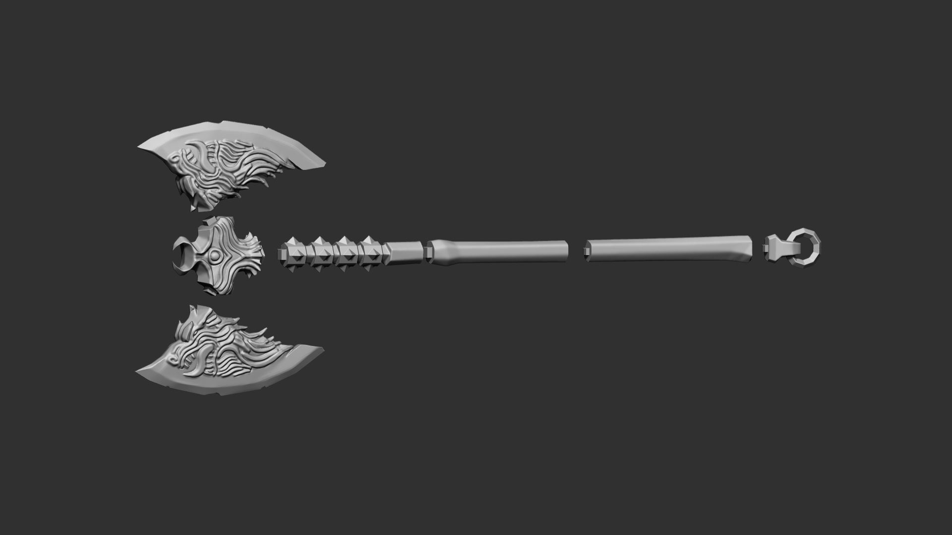 Rueful Axe replica from Skyrim 3D print model_2