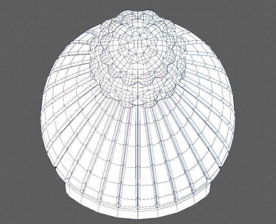 Cap V10 Low-poly 3D model_36