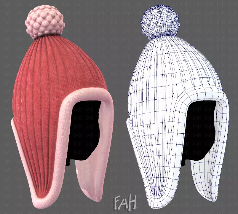 Cap V10 Low-poly 3D model_0