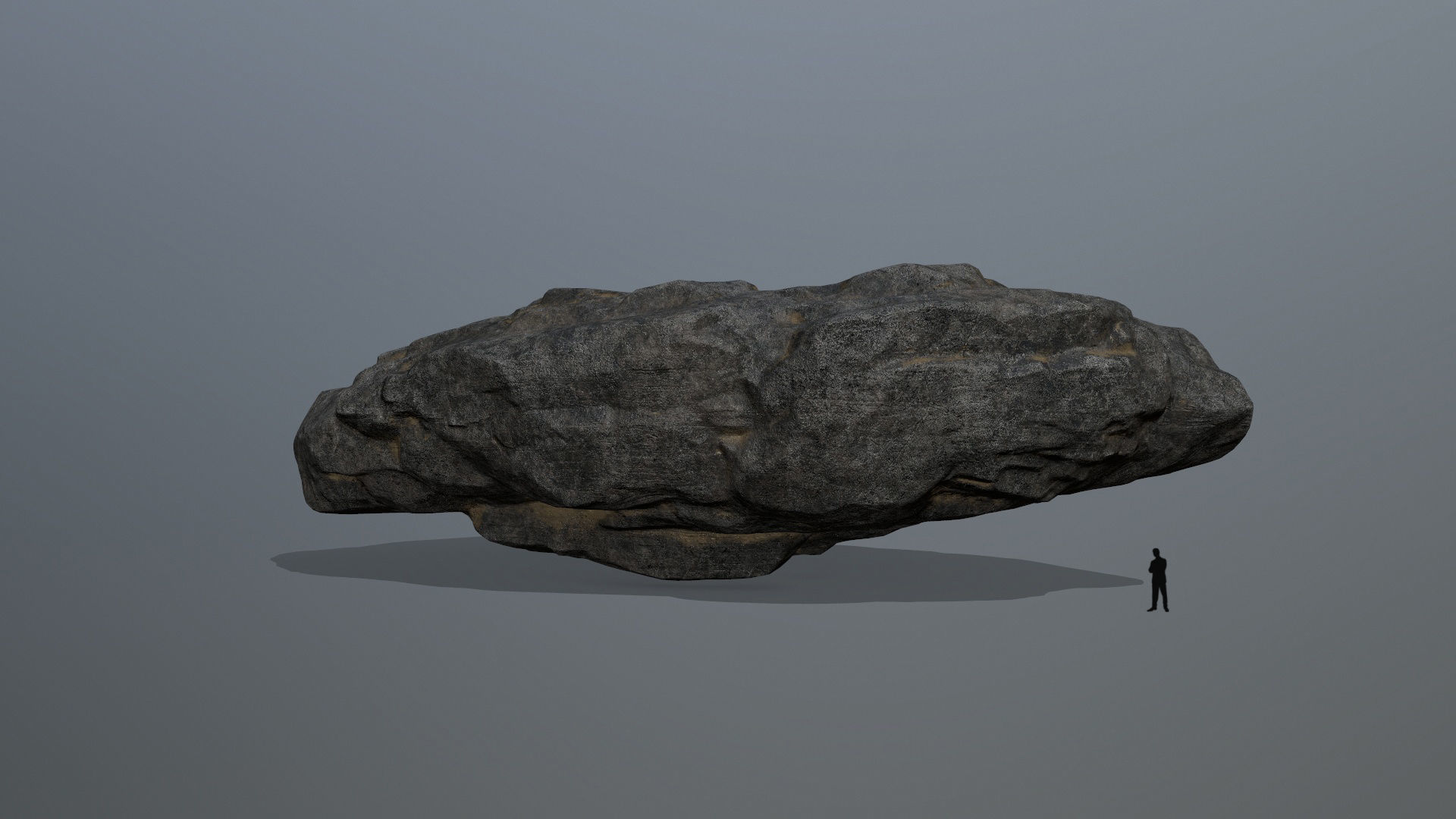 rocks rock arch with person Low-poly 3D model_22