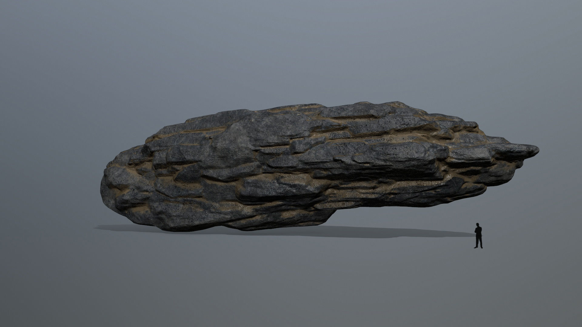 rocks rock arch with person Low-poly 3D model_18