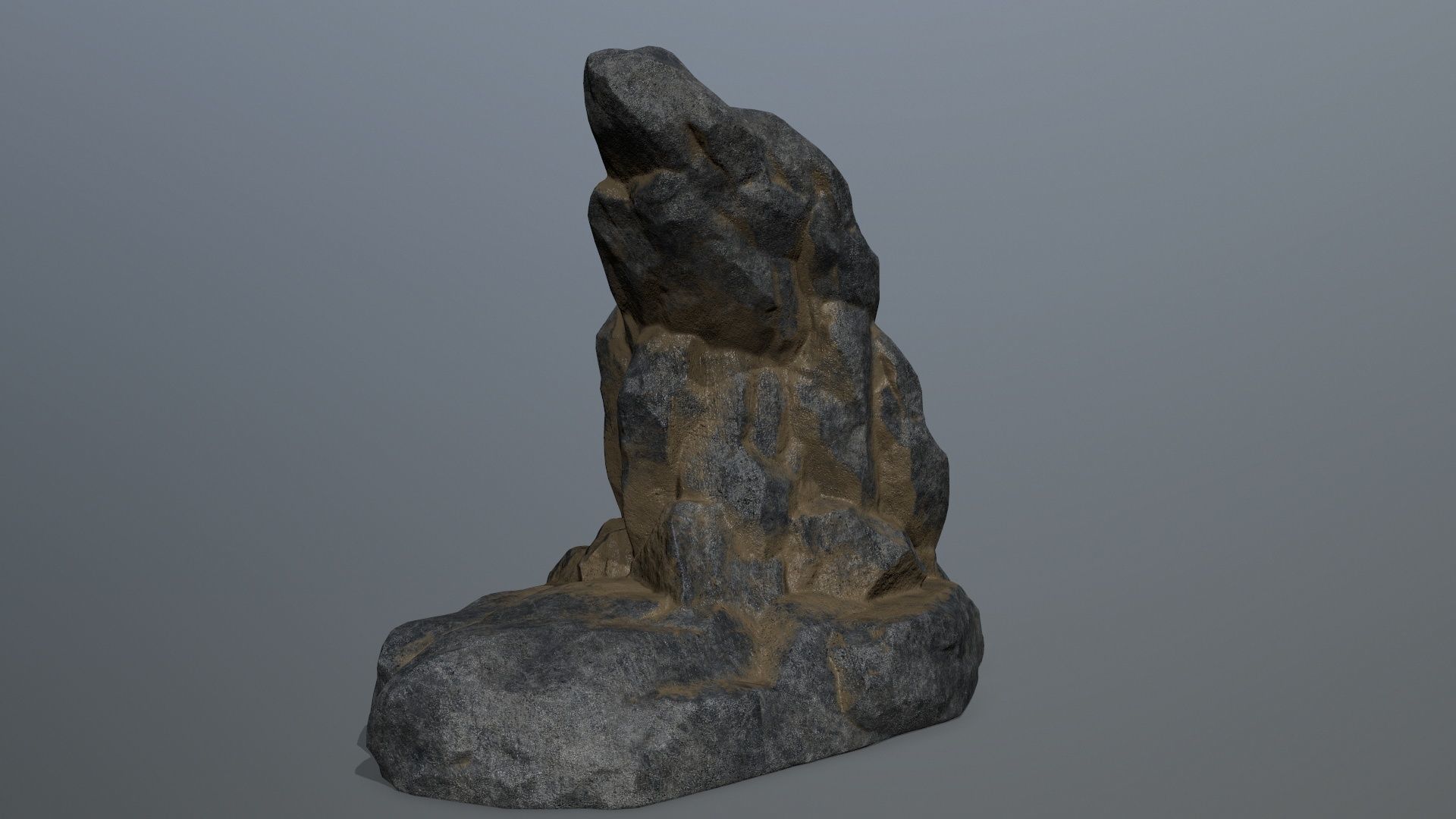 rocks rock arch with person Low-poly 3D model_11