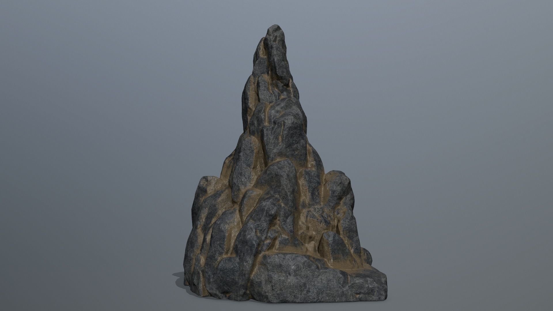 rocks rock arch with person Low-poly 3D model_17