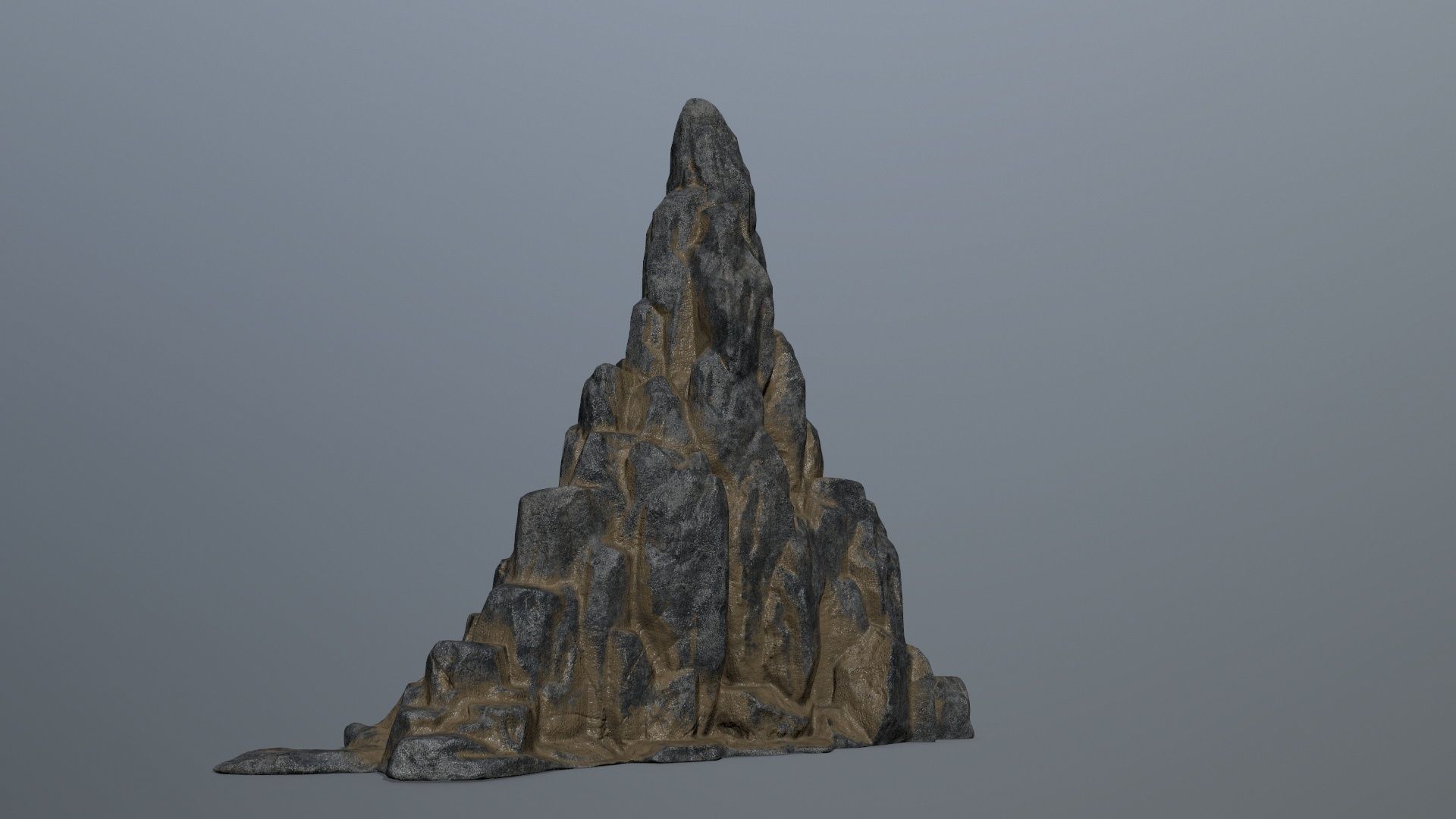 rocks rock arch with person Low-poly 3D model_3