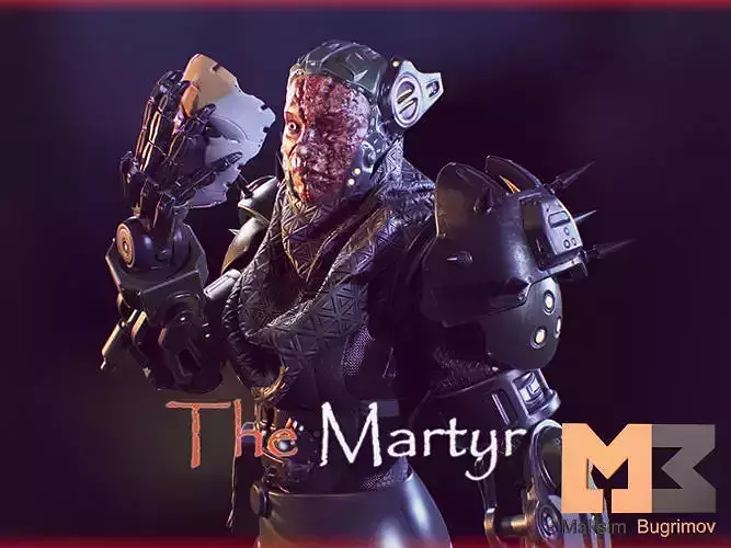 Sci-fi Character 07 Martyr Low-poly 3D model Sci-fi Character 07 Martyr Low-poly 3D model