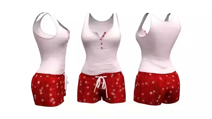 Short and Tank Pyjama Set