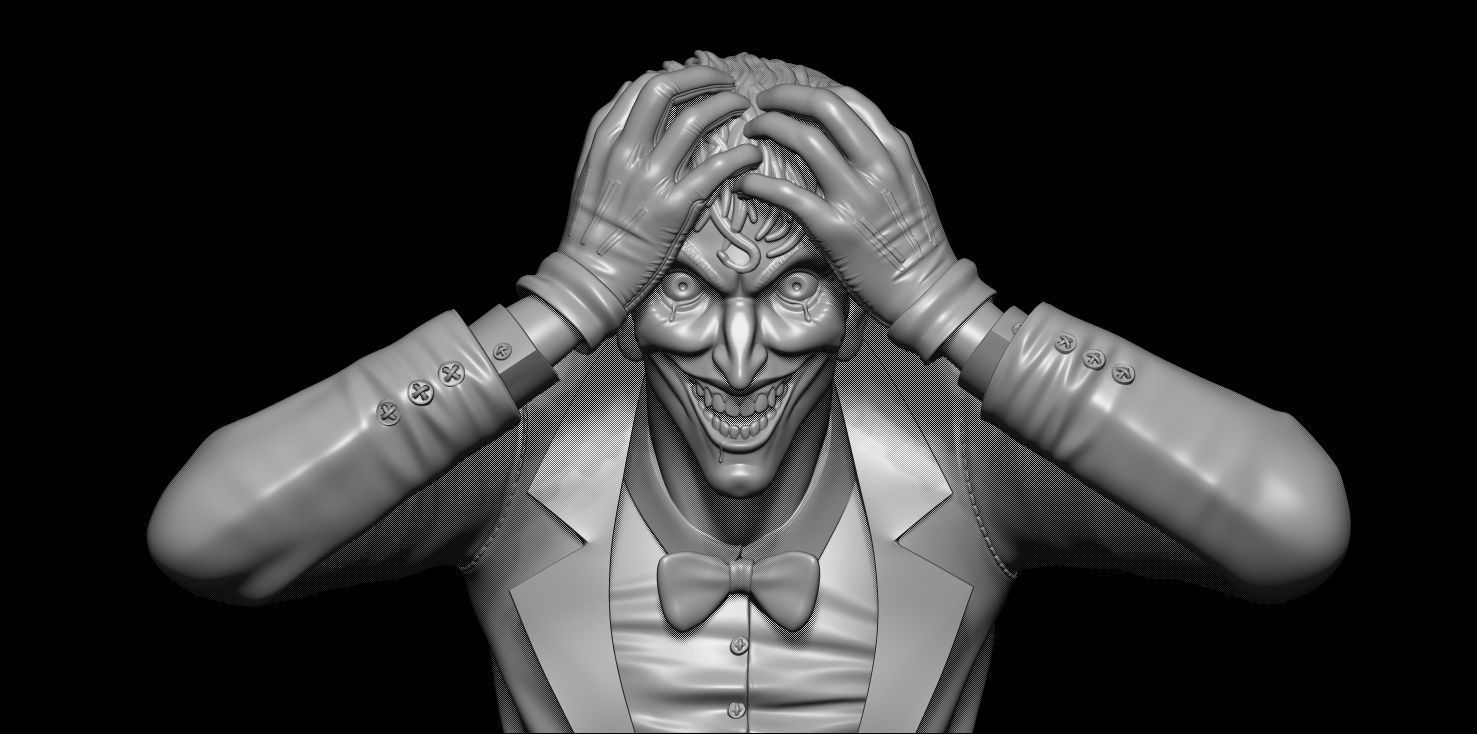 Fanart Joker - Killing Joke - Bust 3D print model_8