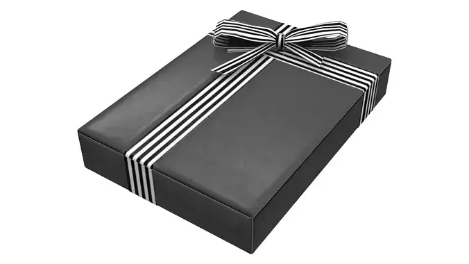 Wrapped Gift Box Low-poly 3D model