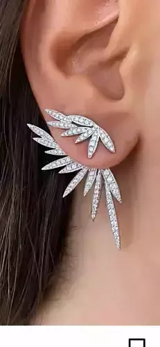 earring daimond 3D print model