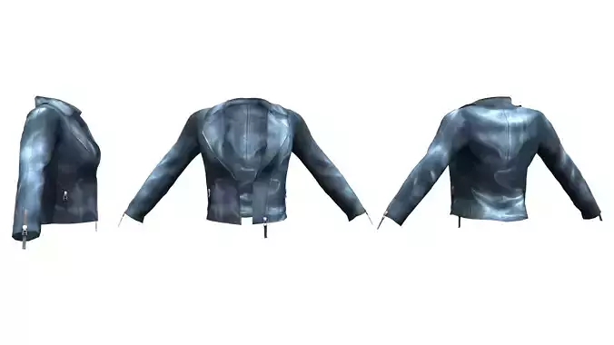 Ladies Leather Jacket - Motorcycle Jacket