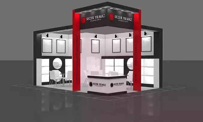 Exhibition Stall Size 7 m x 5 m  Height 450 cm 3D model