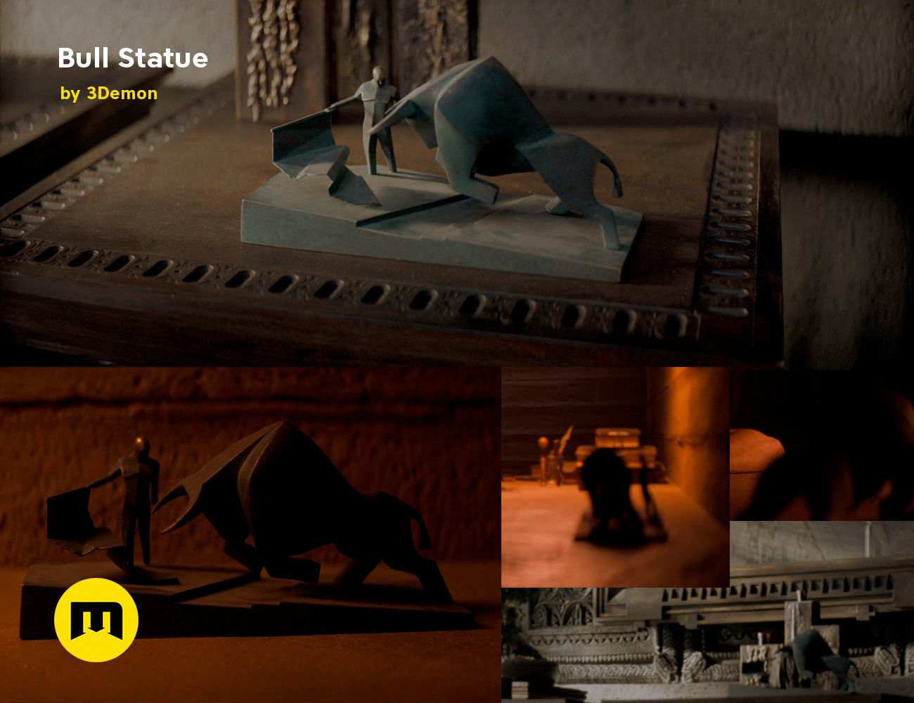 Bull Statue - Dune 3D print model_4