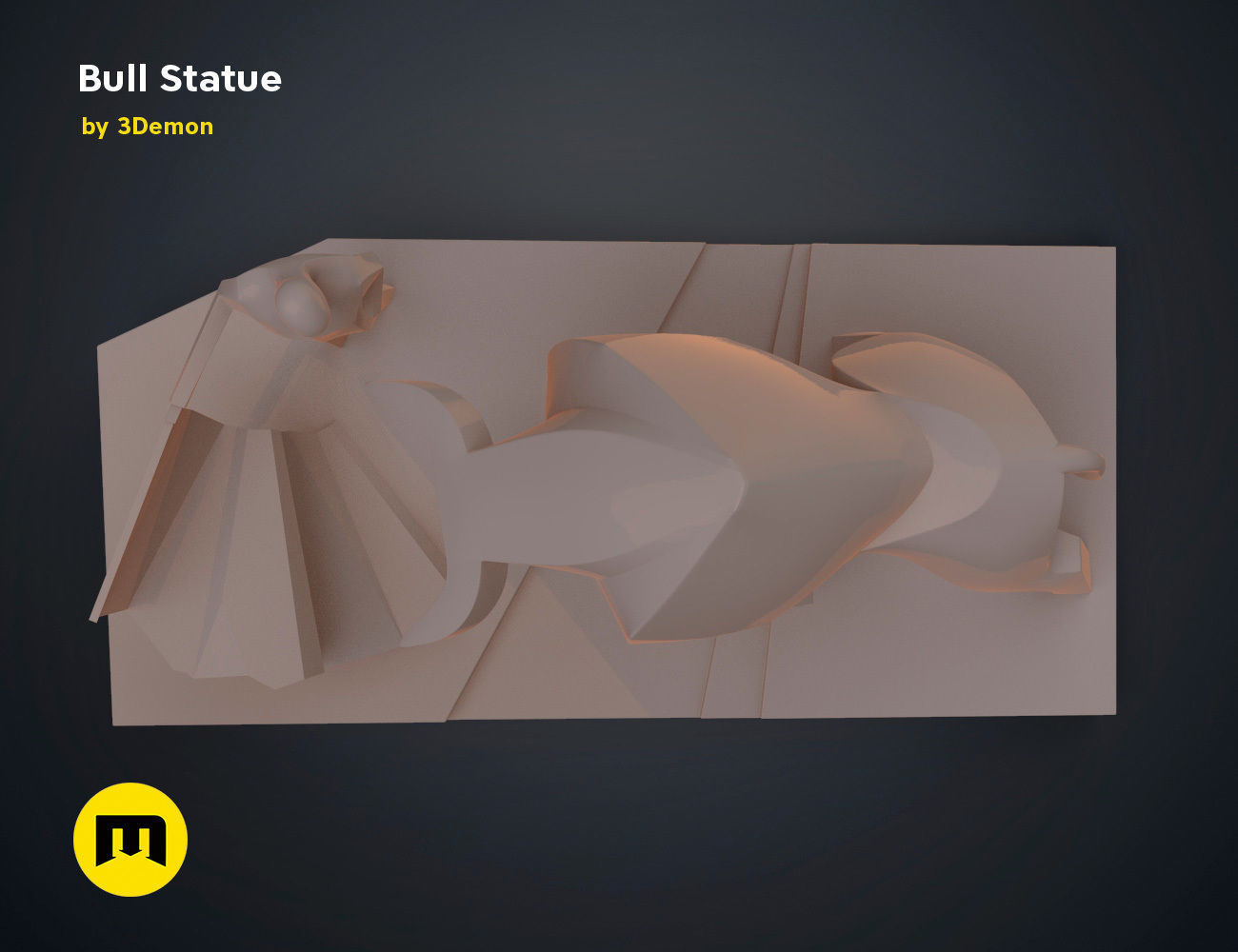 Bull Statue - Dune 3D print model_40
