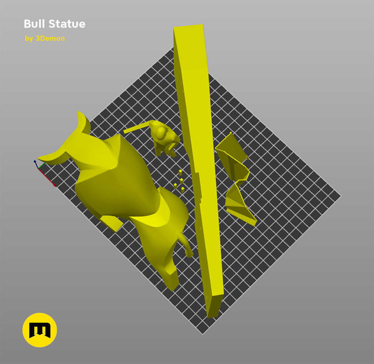 Bull Statue - Dune 3D print model_10