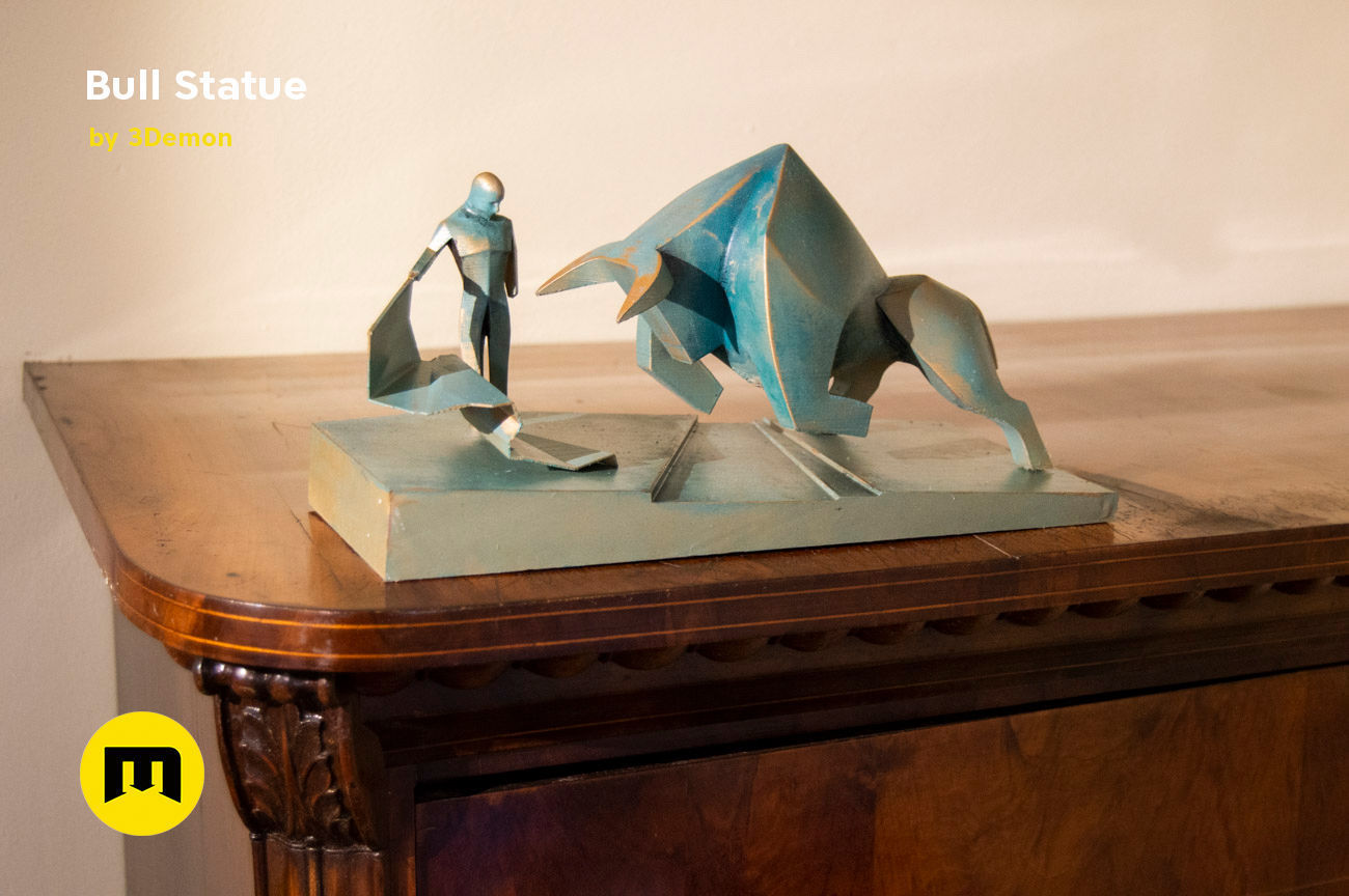 Bull Statue - Dune 3D print model_18