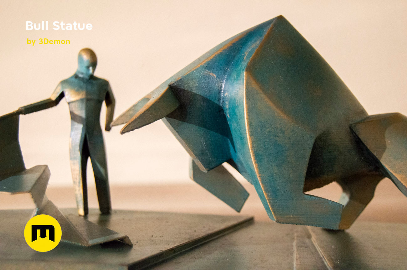 Bull Statue - Dune 3D print model_17