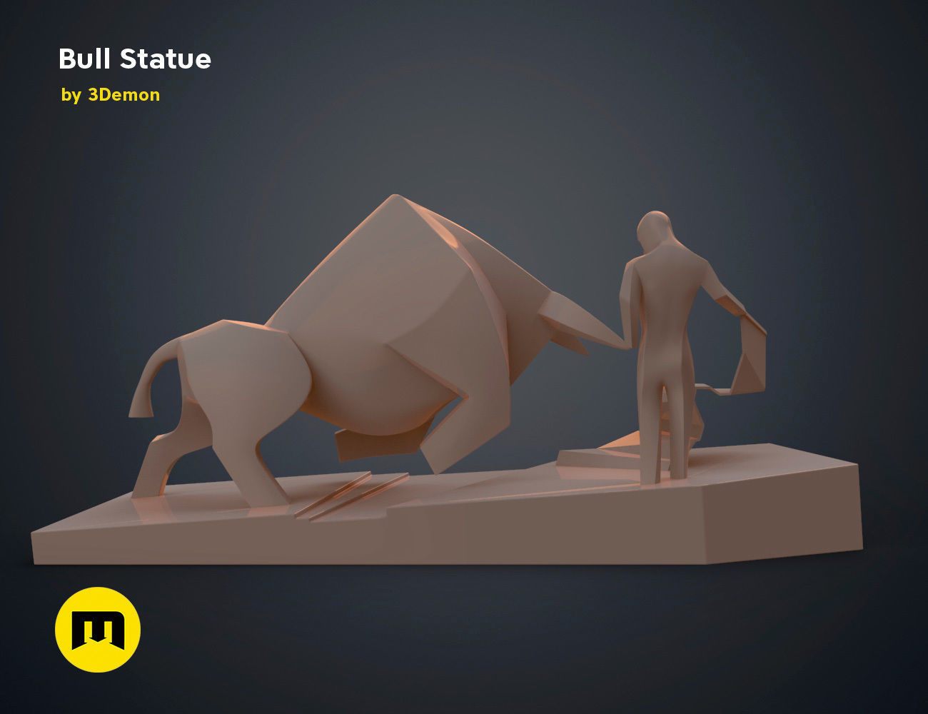 Bull Statue - Dune 3D print model_35