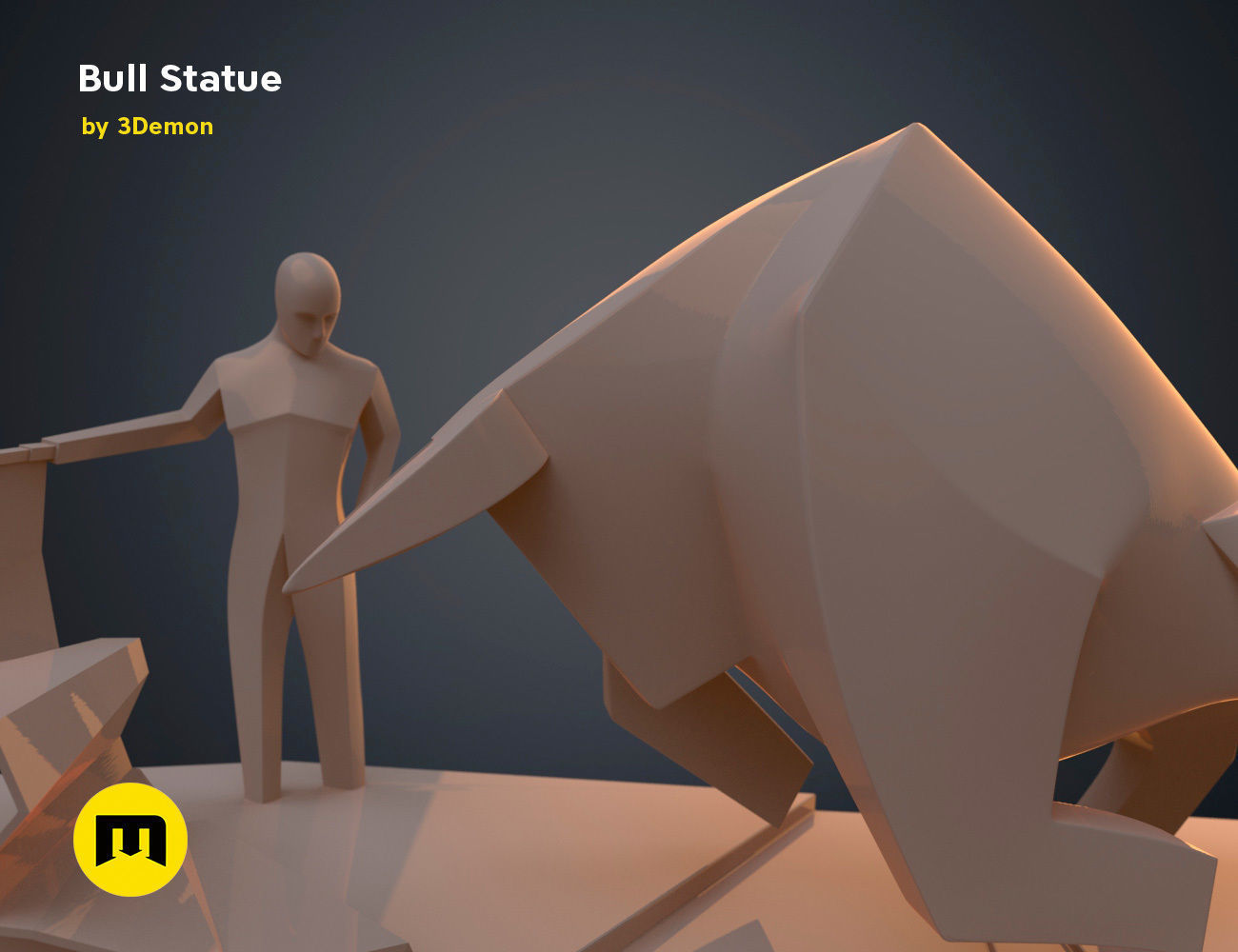 Bull Statue - Dune 3D print model_36