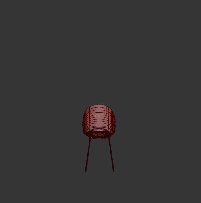 CAFE FURNITURE SET 3D model_2