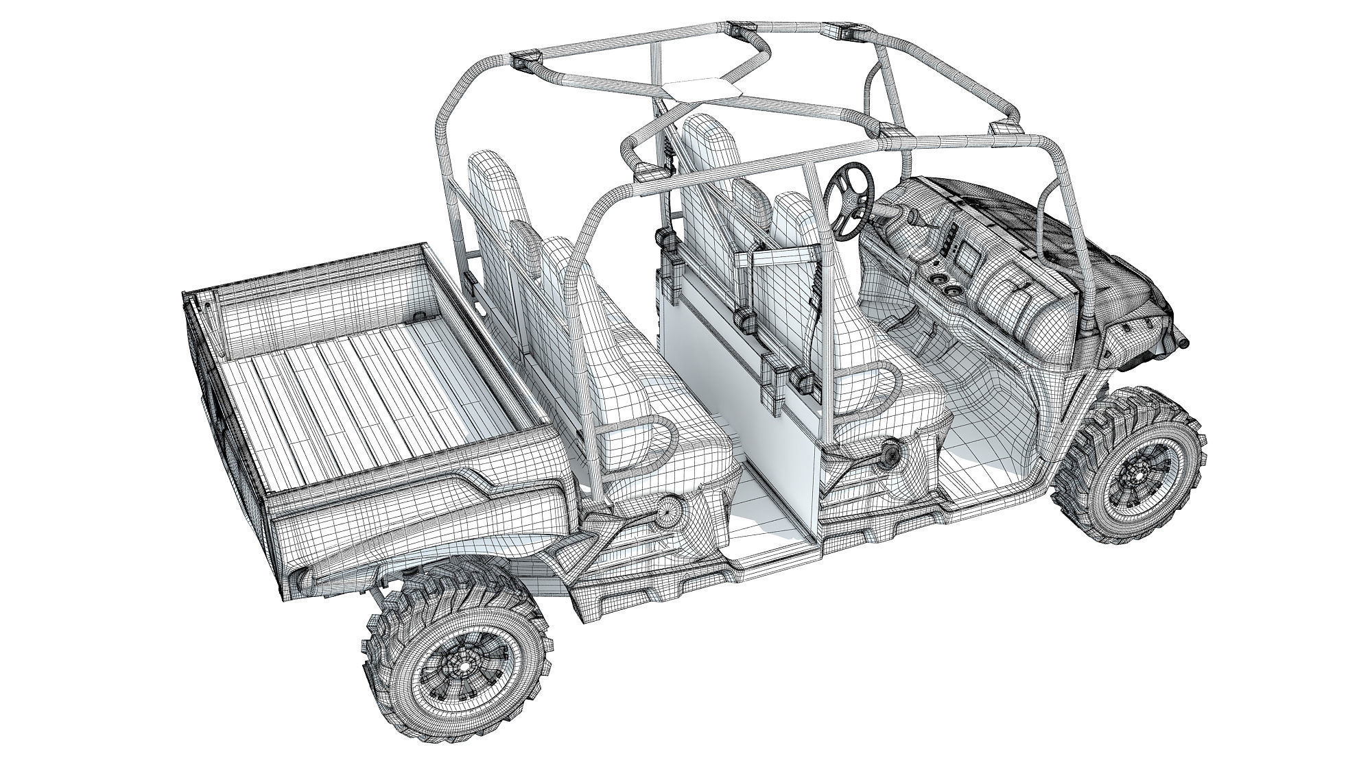 UTV Utility Vehicle 3D model_15