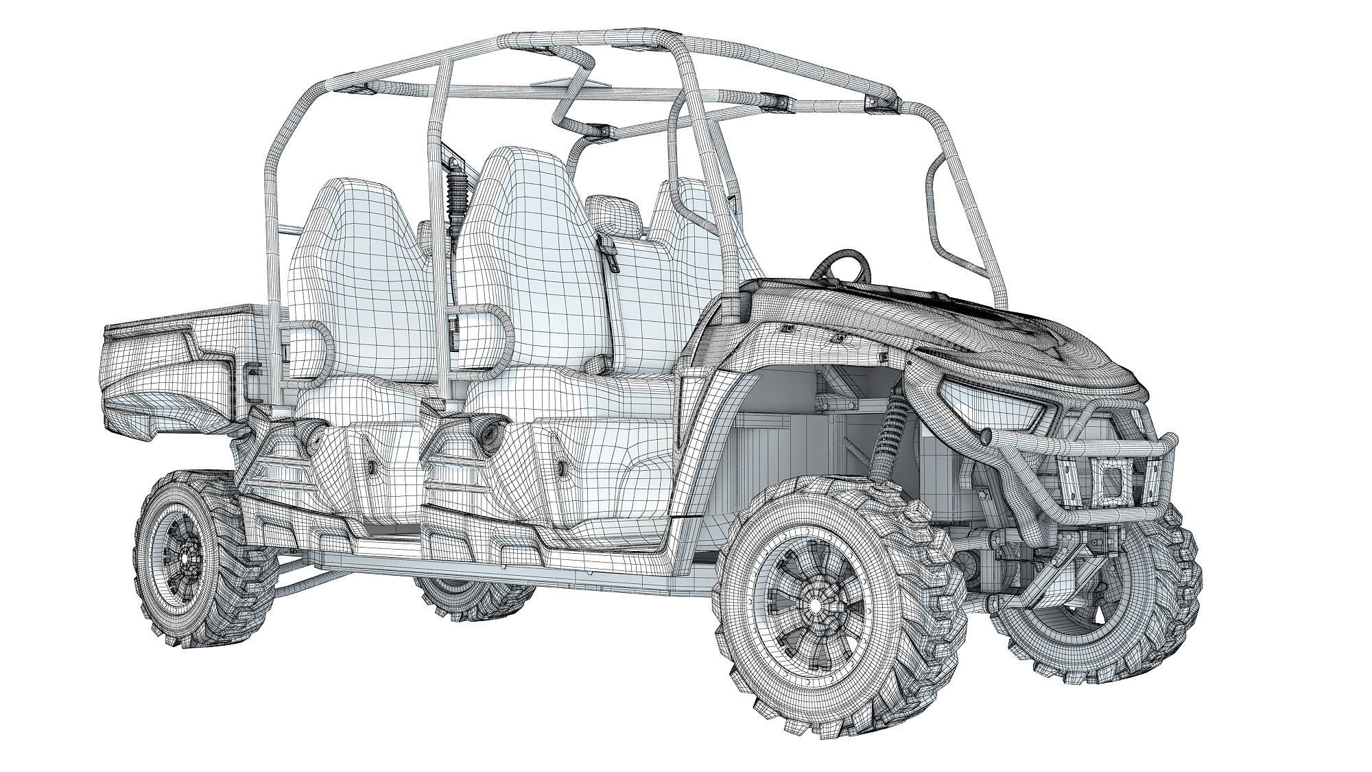 UTV Utility Vehicle 3D model_16
