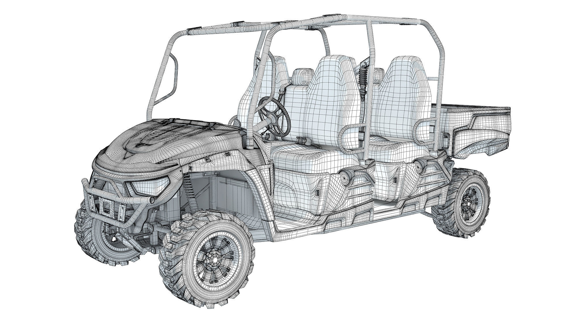 UTV Utility Vehicle 3D model_13