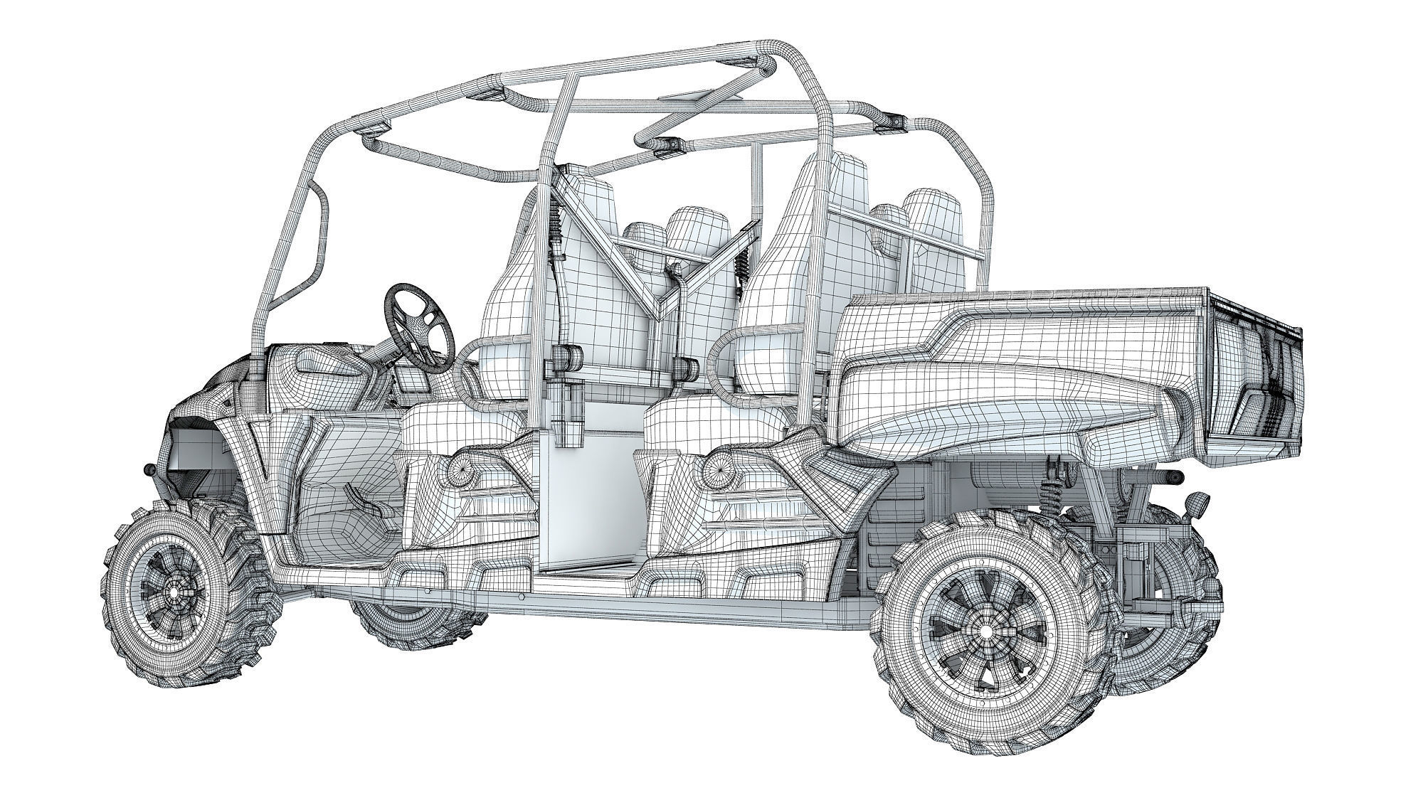 UTV Utility Vehicle 3D model_14