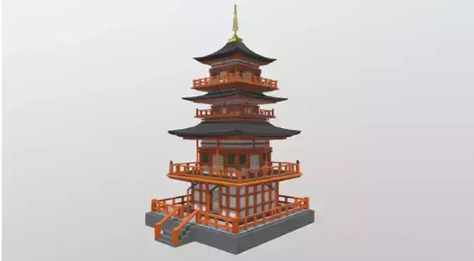 Japanese Temple 3d model