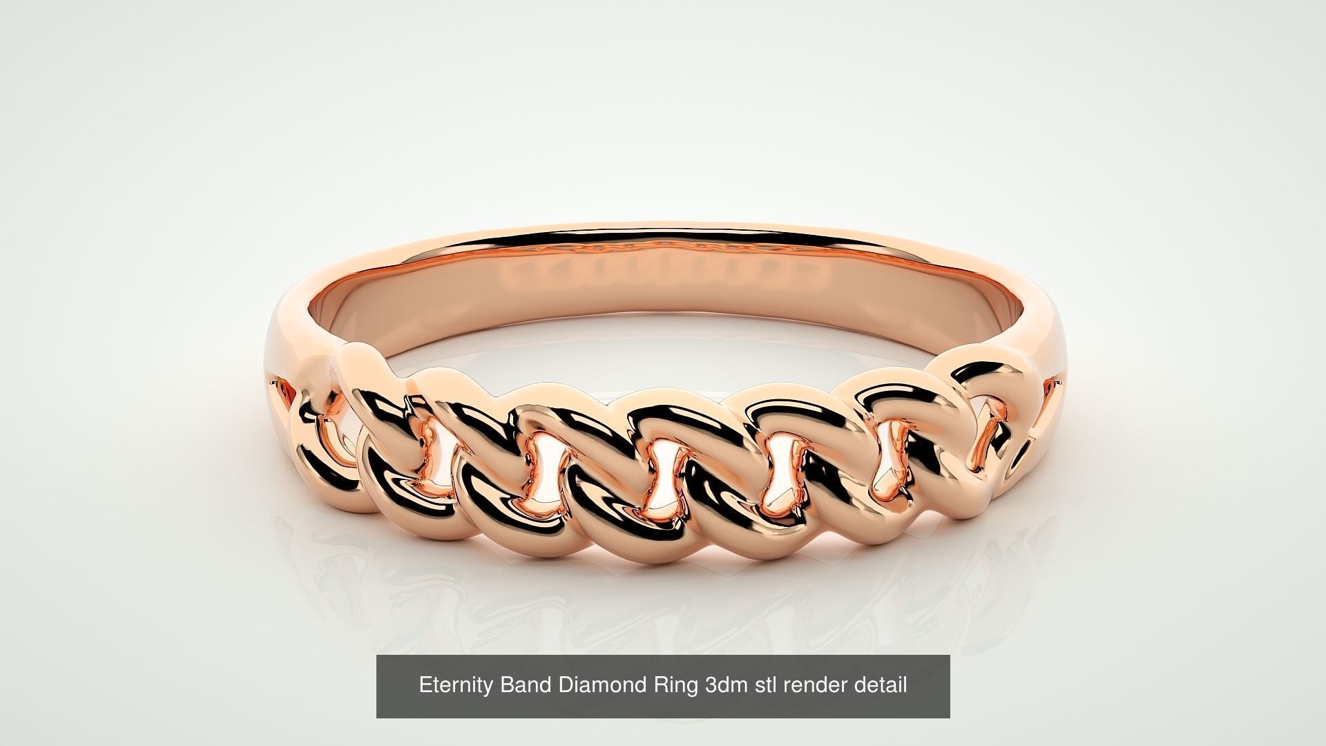 138 Eternity Band Diamond Ring 3dm stl render detail 3D Model Collection_45