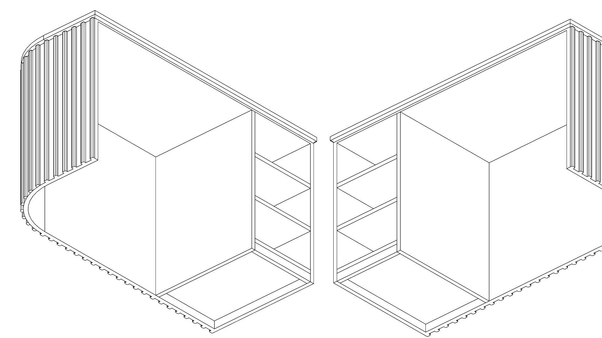 Modern and Functional Office Desk Low-poly 3D model_10