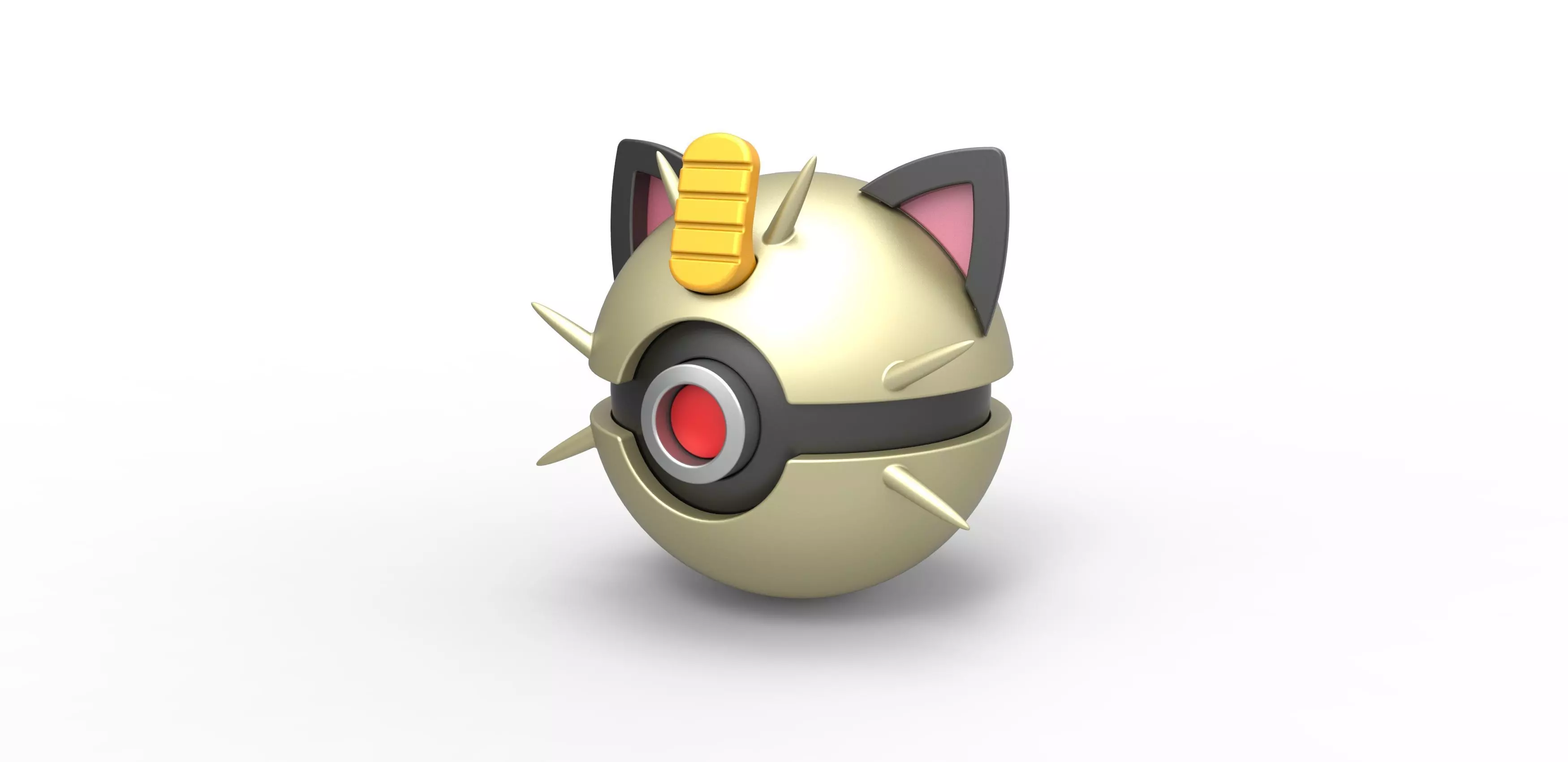 Meowth orb 3D print model_0