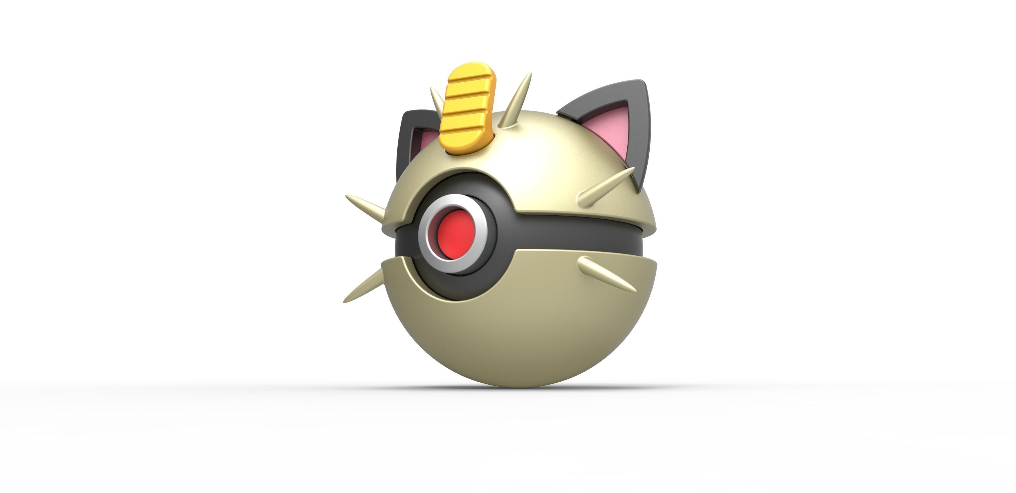 Meowth orb 3D print model_1