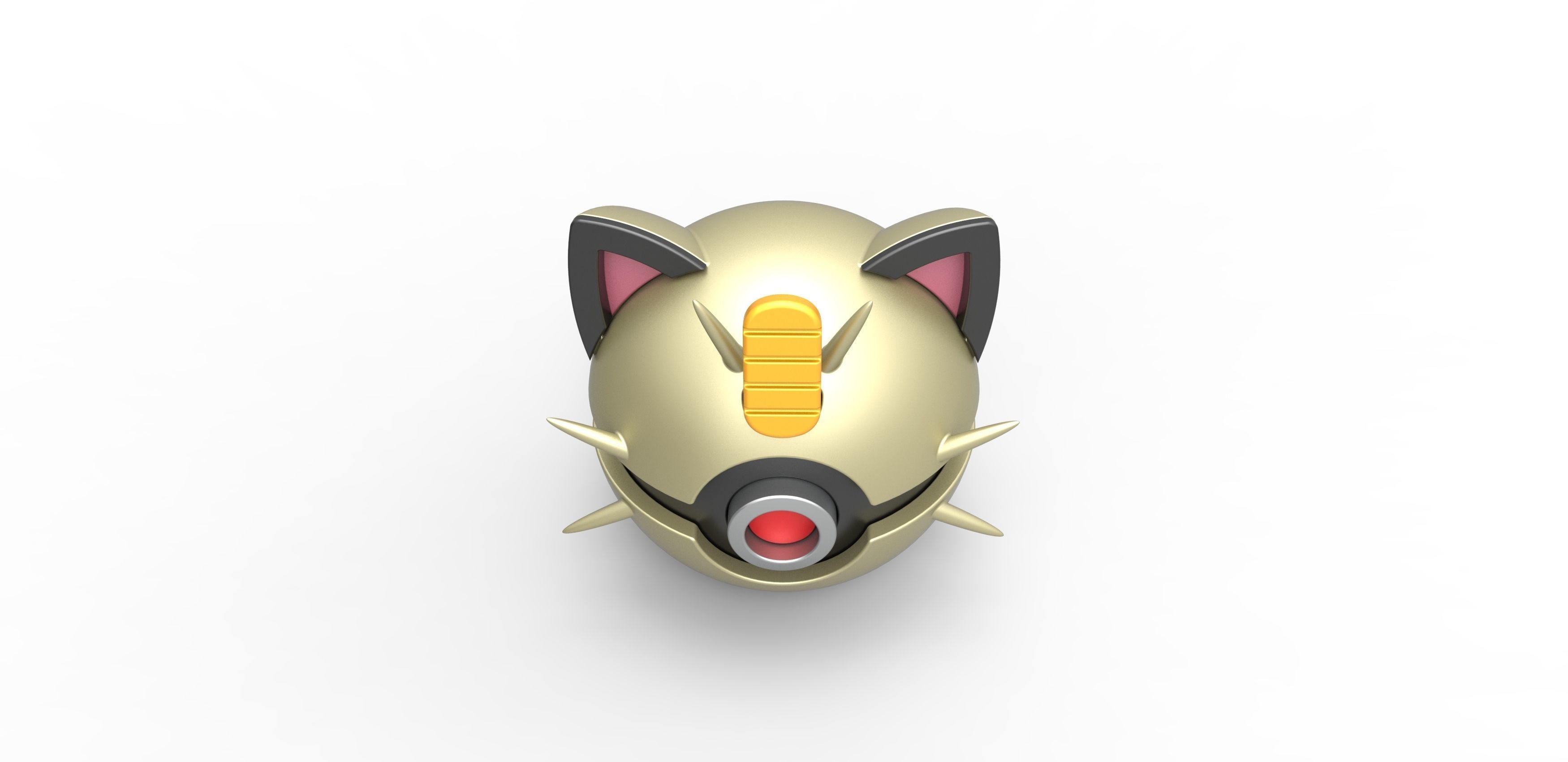 Meowth orb 3D print model_5