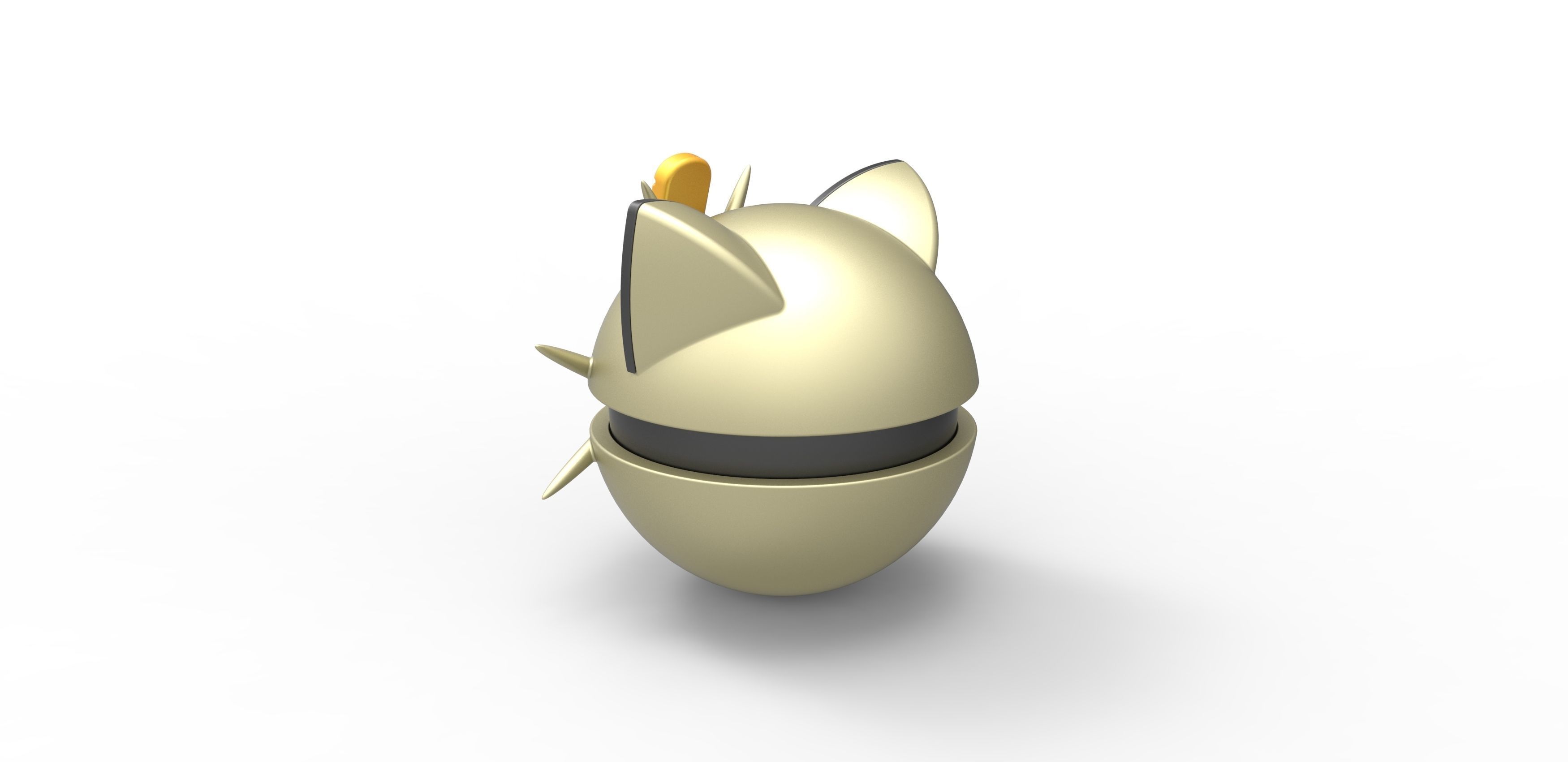 Meowth orb 3D print model_9