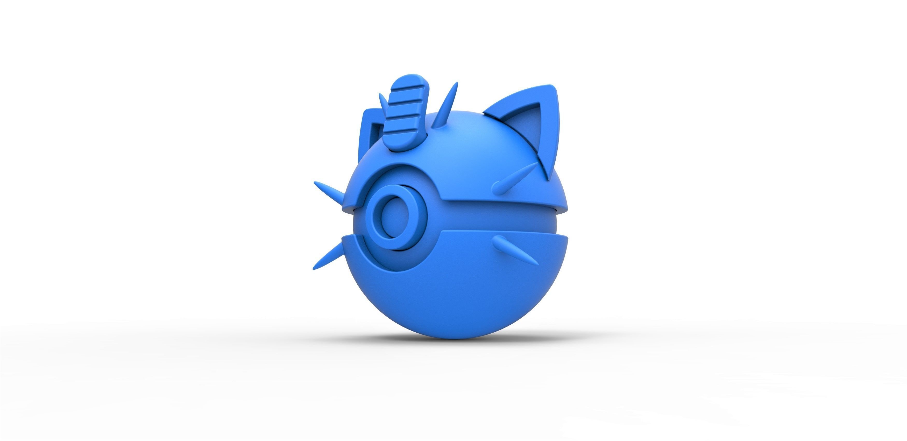 Meowth orb 3D print model_11