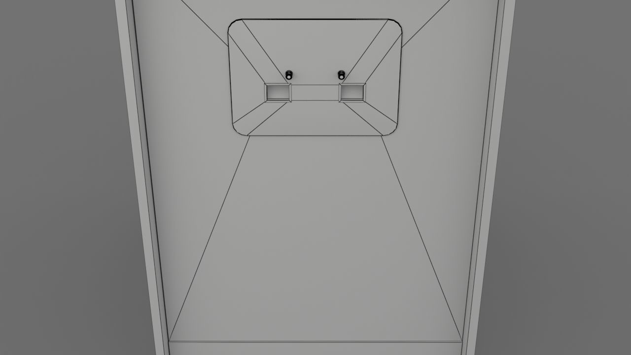 Pacman Arcade Cabinet Low-poly 3D model_14