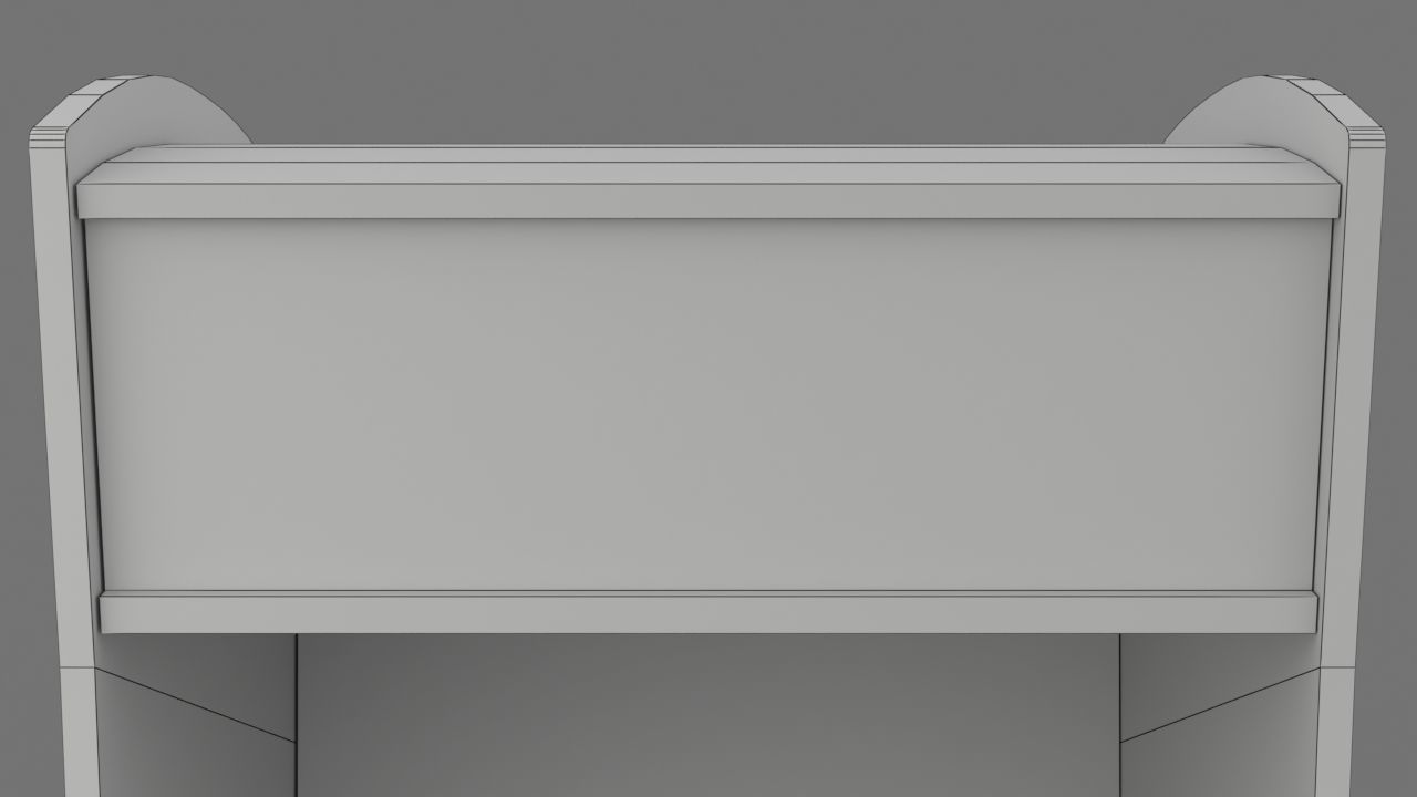 Pacman Arcade Cabinet Low-poly 3D model_16