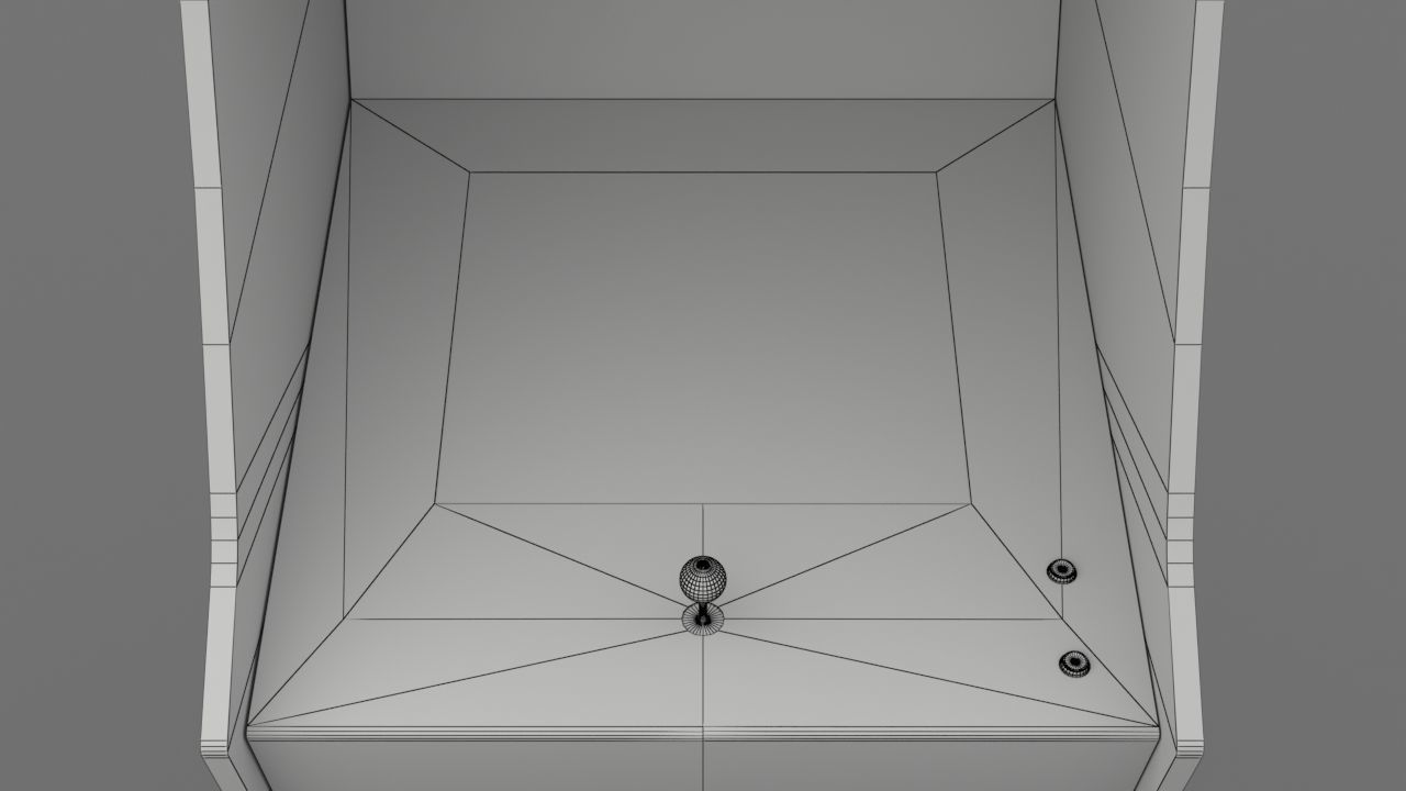 Pacman Arcade Cabinet Low-poly 3D model_12