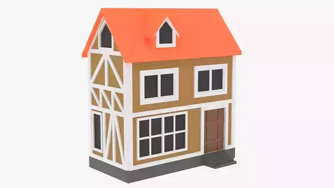 Cartoon Medieval House